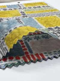 7027-630-4 80精紡細布奇蹟波浪水彩塊[布料] HOKKOH北高 更多照片