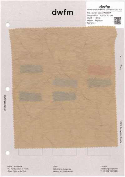 DWFM-SCGAEW0008W 水洗加工，薄布