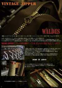 5-N-CO-CH WALDES® 復古拉鍊 洋白 5尺寸 棉帶 鏈牙 朝日拉鍊(Waldes) 更多照片