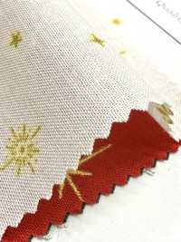 AP65802 聖誕快樂 金色 印花坯布（卷裝）[布料] Cosmo Textile 更多照片