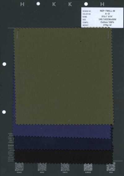 NEP-TWILL-M 經向小線結 葛城厚斜紋布