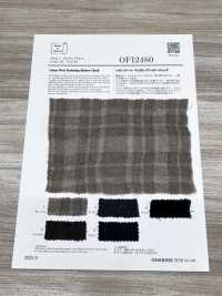 OFI2480 棉羊毛皺褶影格紋[布料] 小原屋纖維 更多照片