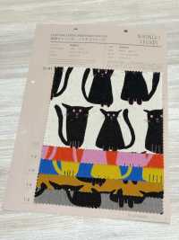 850615 棉麻帆布 野貓朋友[布料] VANCET 更多照片