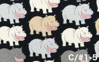 850620 平紋布 Happy Hippo[布料] VANCET 更多照片