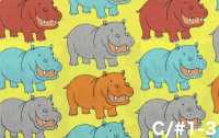850620 平紋布 Happy Hippo[布料] VANCET 更多照片