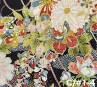 850629 斯凱亞 花金與圖案 花蝶風月[布料] VANCET 更多照片