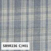 SB9R236 有機抽褶格紋[布料] 柴屋 更多照片