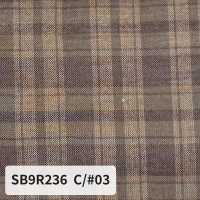 SB9R236 有機抽褶格紋[布料] 柴屋 更多照片