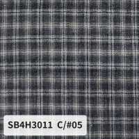 SB4H3011 有機巴厘紗精紡細布格紋[布料] 柴屋 更多照片