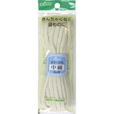26145 彩色繩帶 中細〈本白〉
