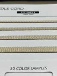 SIC-9423 棉扁繩子（石紋）[緞帶/絲帶帶繩子] 新道良質(SIC) 更多照片