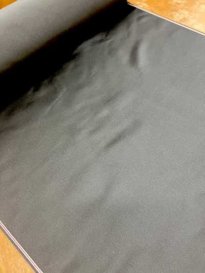 104 國產 真絲緞紋 正絲單面緞 禮服領絹布 黑色
