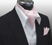 MS-401 手繫阿斯科特領巾和酋長套裝粉紅色[正裝配飾] 山本（EXCY） 更多照片