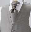 YT-300 國產真絲阿斯科特領巾（領帶）細紋灰色