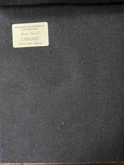 CNB2003 CANONICO（卡諾尼科）經典 毛織法蘭絨 深藏青 素色