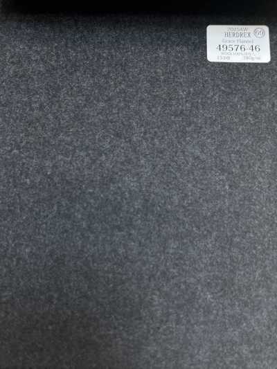 49576-46 26AW HERDREX 【Grace Flannel】 葛蕾絲法蘭絨 炭灰色 素色