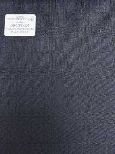 59437-24 26AW BEST SELECTION 【Lustre】Lustre 海軍藍 影格紋