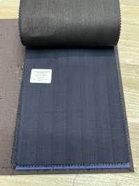 55CN5549 CANONICO PERENNIAL SUPER110'S 海軍藍編織條紋[布料] 佳能 更多照片