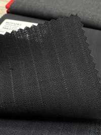 3MK3725 25AW ACTIVA 交替條紋深海軍藍[布料] 美雪毛紡廠 更多照片