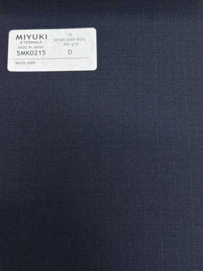 5MK0215 MIYUKI EVER WOOL 影條紋 海軍藍