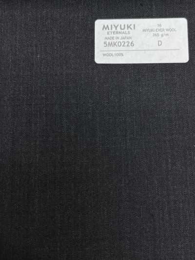 5MK0226 MIYUKI EVER WOOL 陰影條紋 炭灰色