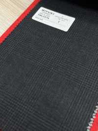 5ML0376 MIYUKI EVER WOOL格紋炭灰色[布料] 美雪毛紡廠 更多照片