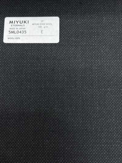 5ML0435 MIYUKI EVER WOOL 鳥眼 炭灰色