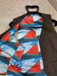 TPS3002 葛飾北齋印花里料重複圖案[裡料] 更多照片