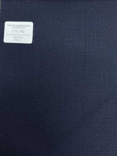 CNJ302 CANONICO(卡諾尼科) 經典款 21μMONTECARLO 夾克面料 霍普薩克 深藏青 素色
