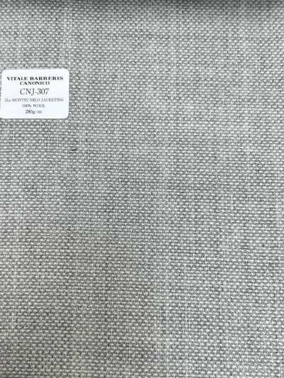 CNJ307 CANONICO 經典 21μ MONTECARLO JACKETING 巴拿馬組織 淺灰色 素色