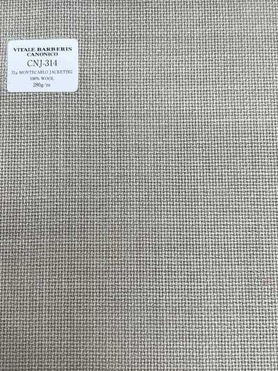 CNJ314 CANONICO 經典款 21μ MONTECARLO 夾克布 籃織 淺米色 素色