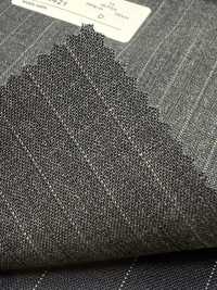 2MK4421 26SS Miyuki布料MIYUKI ESSENTIALS ACTIVA 炭灰色條紋 美雪毛紡廠 更多照片