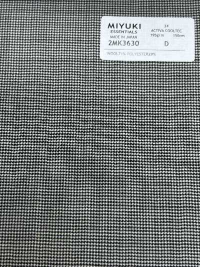 2MK3630 26SS 御幸布料 MIYUKI ESSENTIALS ACTIVA ACTIVA COOLTEC 淺灰色 小圖案