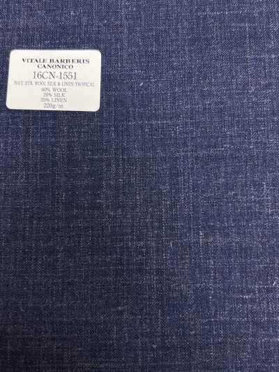 16CN1551 26SS VBC 威達萊·巴貝里斯·卡諾尼科 SUPERSONIC NATURAL STRETCH 羊毛絲綢＆亞麻熱帶面料