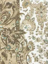 URJ-098 義大利製造，100%銅氨里料，佩斯利花紋，棕色。[裡料] TCS 更多照片