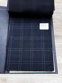 M02065-3 KUNISHIMA1850 獨家系列【超細精紡】藍色混色格紋[布料] 國島株式會社 更多照片