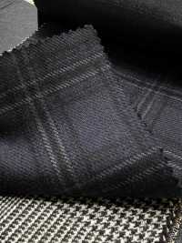 M02045-3 KUNISHIMA1850 獨家系列【SOMO CASHMERE 100%】海軍藍3D格紋[布料] 國島株式會社 更多照片