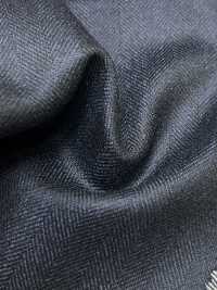 M02047-2 KUNISHIMA1850 獨家系列【SOMO CASHMERE 100%】海軍藍人字紋[布料] 國島株式會社 更多照片