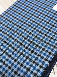 MH6511-BL 經典款 日本產 羊毛馬海毛精紡面料（Tonic風格） 格紋 藍色[布料] 更多照片