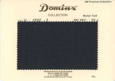 23337-2 經典馬海毛斜紋 DOMINX 高級系列 炭灰色