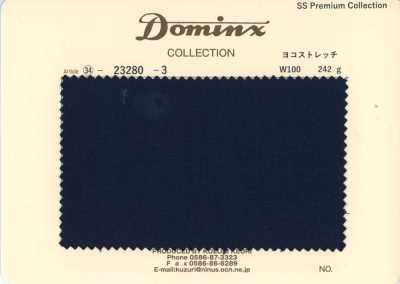 23280-3 經典款 褲裝系列 橫向彈力 100%羊毛 DOMINX（多明克斯） 高級系列 海軍藍