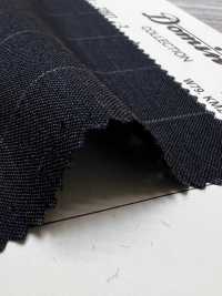 23977-2 經典 Kid mohair DOMINX 高級系列 寬條紋 炭灰[布料] 葛根毛織物（DOMINX） 更多照片