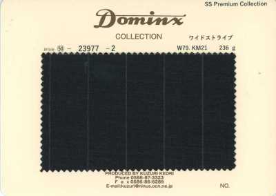 23977-2 經典 Kid mohair DOMINX 高級系列 寬條紋 炭灰