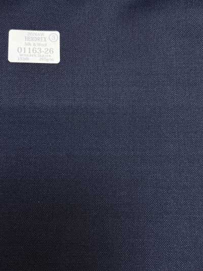 01163-26 26AW HERDREX 【絲毛】 絲毛 藏青 素色