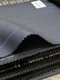 69580-38 26AW HERDREX【Silk & Wool】真絲與羊毛 藏青色 暗紋條紋[布料] 國島株式會社 更多照片
