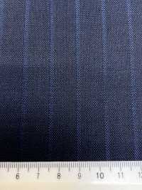 69580-38 26AW HERDREX【Silk & Wool】真絲與羊毛 藏青色 暗紋條紋[布料] 國島株式會社 更多照片