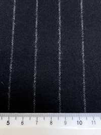 69582-13 26AW HERDREX【Tasmanian Flannel】真絲與羊毛 黑色條紋[布料] 國島株式會社 更多照片