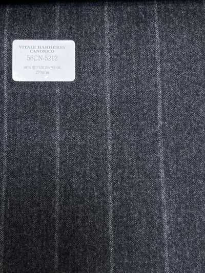 56CN5212 CANONICO（卡諾尼科）法蘭絨 CLASSICS 灰色條紋