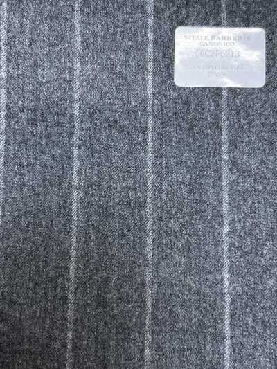 56CN5213 CANONICO 法蘭絨經典 淺灰條紋
