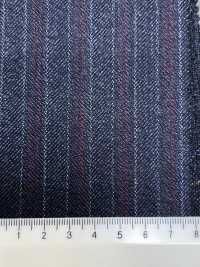 56CN5229 CANONICO（卡諾尼科） 21 雙股薩克森 海軍藍/紅條紋[布料] 佳能 更多照片